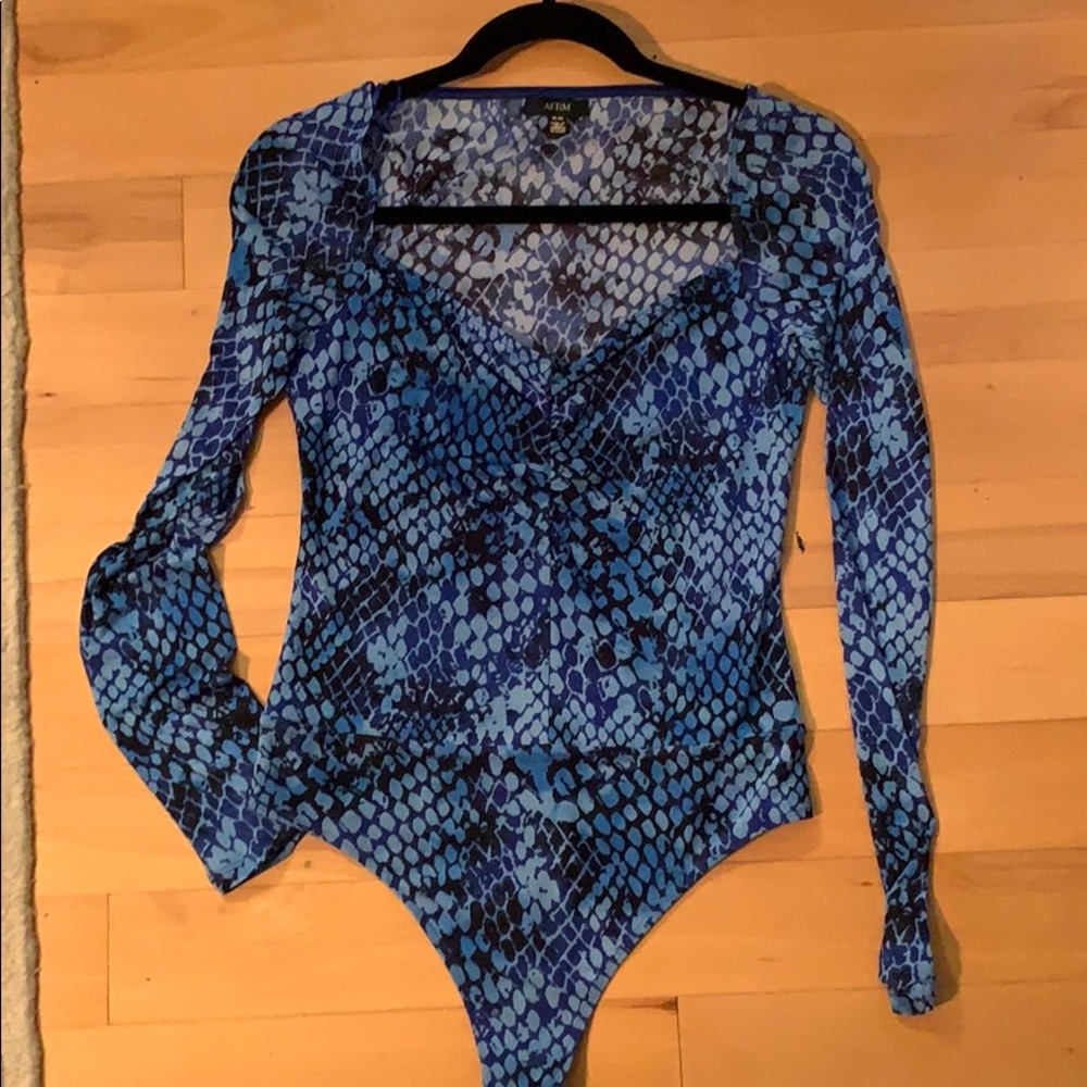AFRM Romy Reptile bodysuit - Picture 2 of 6